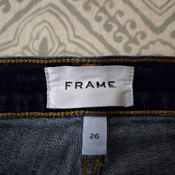 Frame Denim Dark Blue Skinny Jeans - Picture 5 of 7